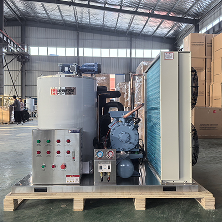 3吨不锈钢片冰机即将发往广州某烘焙加工厂